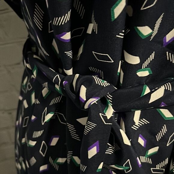 NWT - Liola Navy Geometric dress with jacket - 12 - Picture 4 of 7